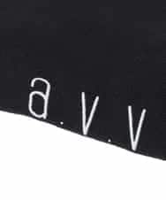 KGLTA14009 a.v.v KIDS(アー・ヴェ・ヴェ) [KIDS]メッセージニーハイソックス ブラック