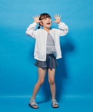 KGMGV01039 a.v.v KIDS(アー・ヴェ・ヴェ) [110-130]マリンボーダーセパレート水着 ネイビー