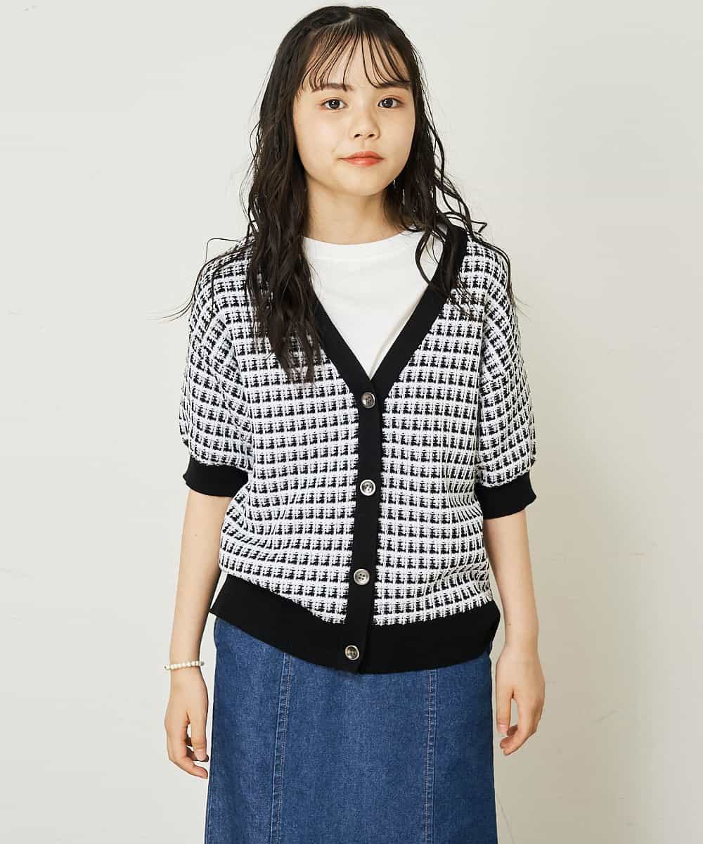 KGOHP34009 a.v.v KIDS(アー・ヴェ・ヴェ) [KIDS]ハートチャームブレス アイボリー
