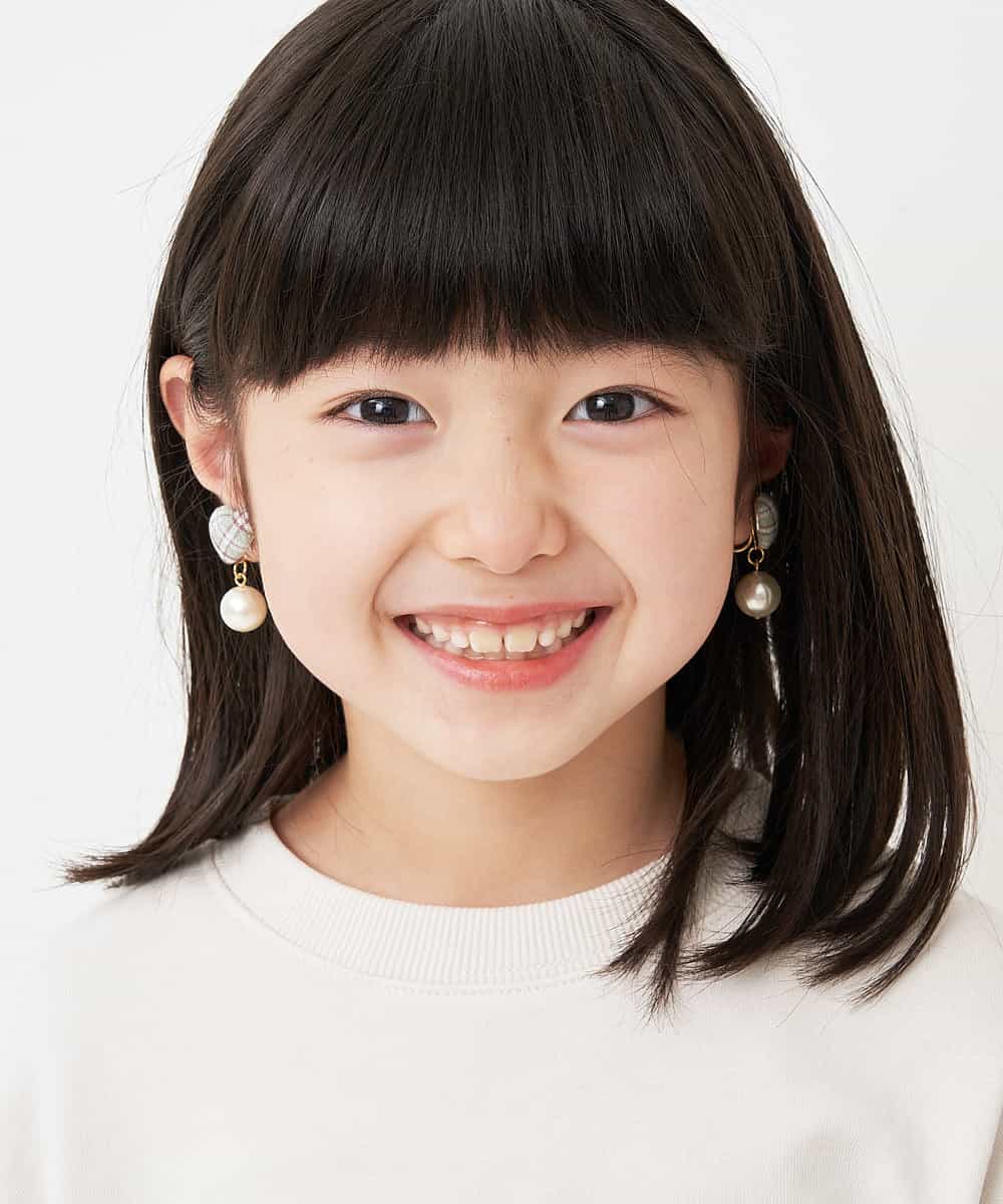 KGPAP20009 a.v.v KIDS(アー・ヴェ・ヴェ) [KIDS]ハートイヤリング グリーン