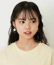 KGPGP27011 a.v.v KIDS(アー・ヴェ・ヴェ) [KIDS]お花イヤリング ホワイト