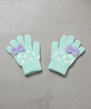 KGTAD01017 a.v.v KIDS(アー・ヴェ・ヴェ) [KIDS]もちもちリボン手袋 グリーン