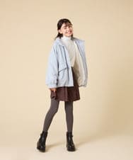 KGUAD06014 a.v.v KIDS(アー・ヴェ・ヴェ) [KIDS]ハートポイントタイツ グレー