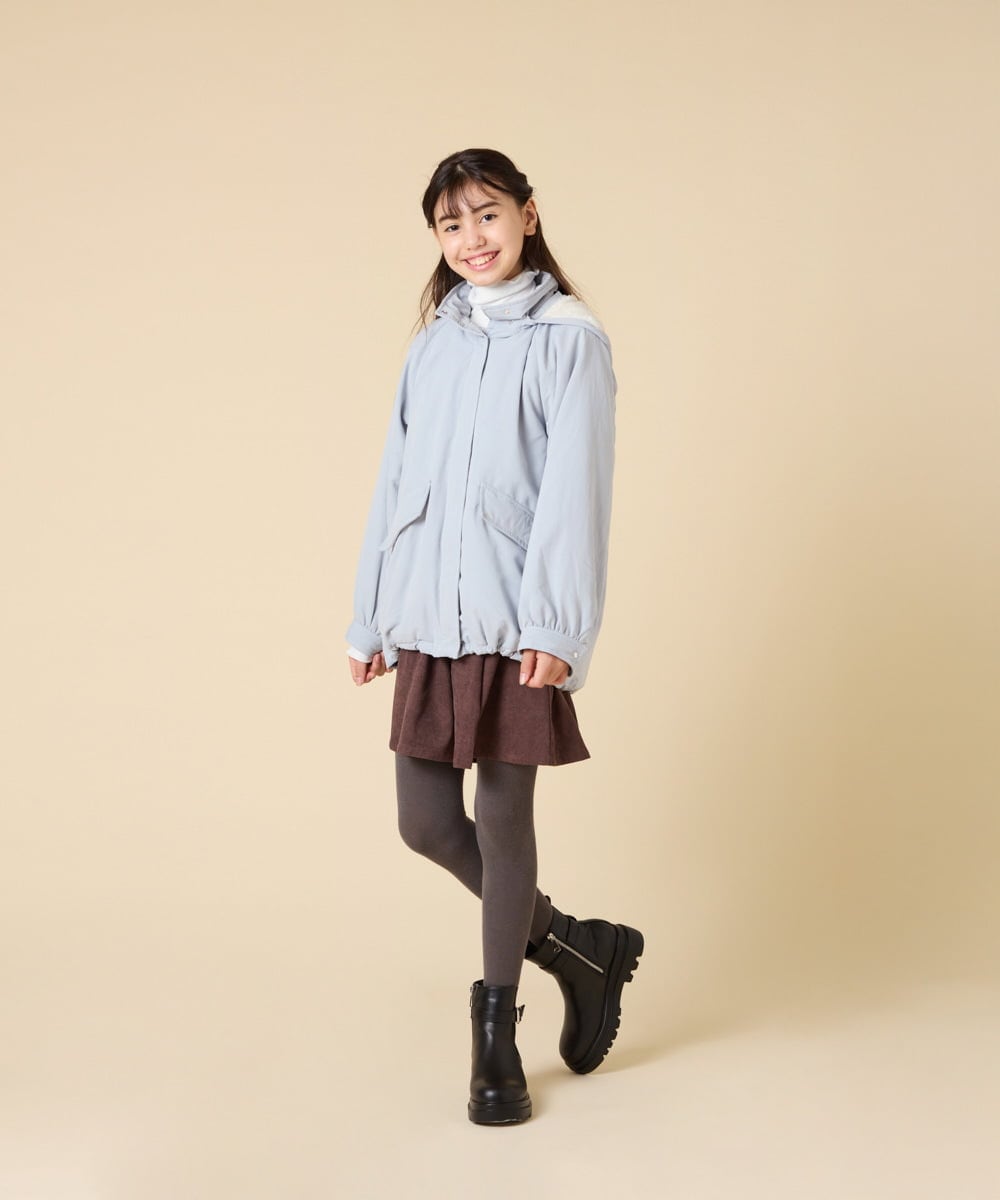 KGUAD06014 a.v.v KIDS(アー・ヴェ・ヴェ) [KIDS]ハートポイントタイツ グレー