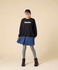 KGUAD07014 a.v.v KIDS(アー・ヴェ・ヴェ) [KIDS]ジャガードタイツ グレー