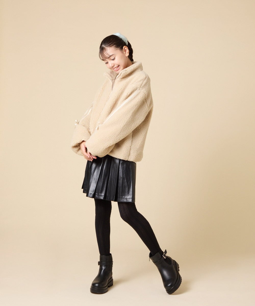 KGUAD07014 a.v.v KIDS(アー・ヴェ・ヴェ) [KIDS]ジャガードタイツ グレー