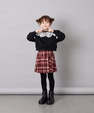 KGUAG31014 a.v.v KIDS(アー・ヴェ・ヴェ) ﾊｰﾄﾎﾟｲﾝﾄﾀｲﾂ ブラック