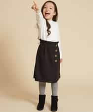 KGUAJ02012 a.v.v KIDS(アー・ヴェ・ヴェ) [KIDS]スカシアミタイツ グレー