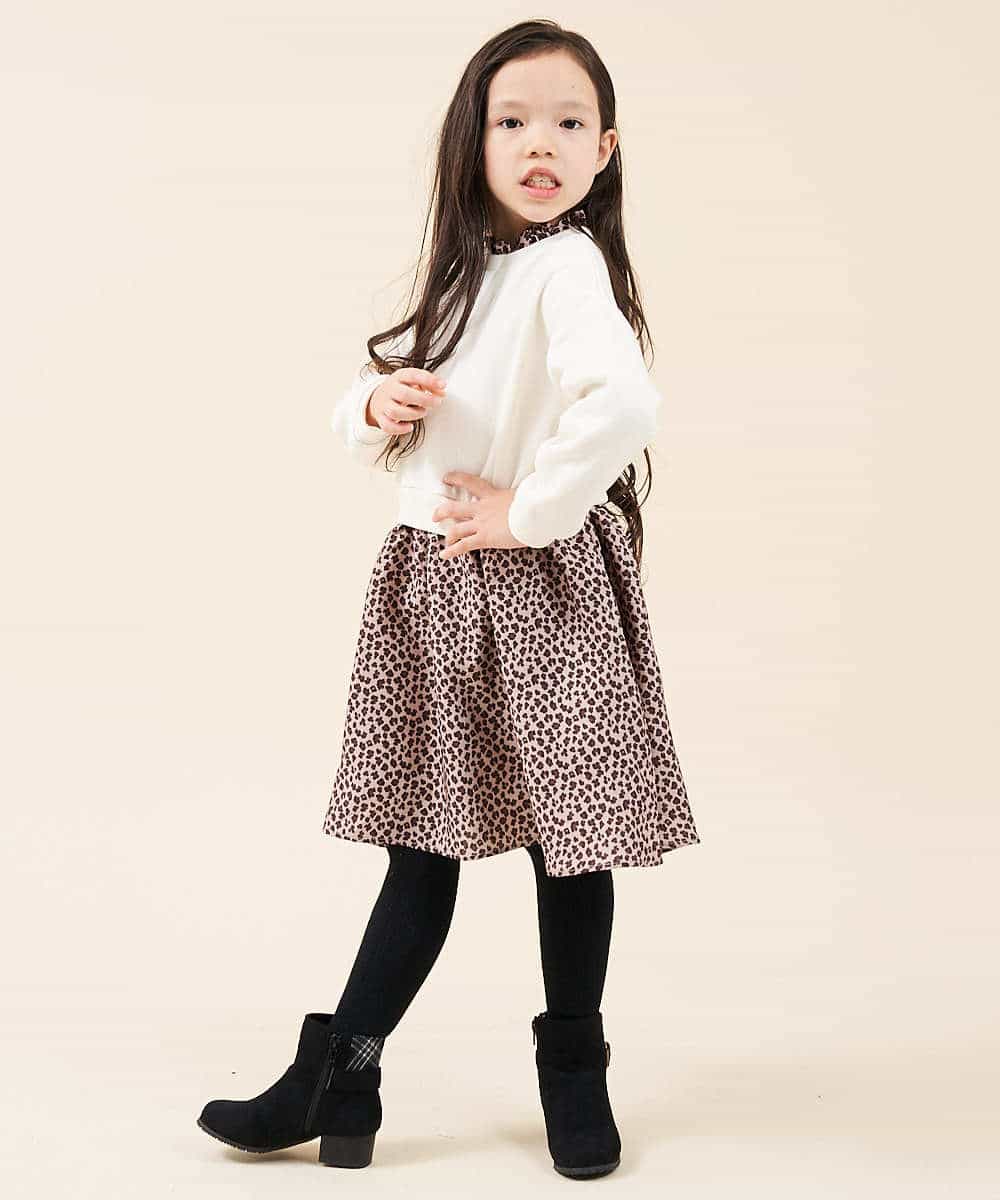 KGUAJ02012 a.v.v KIDS(アー・ヴェ・ヴェ) [KIDS]スカシアミタイツ グレー