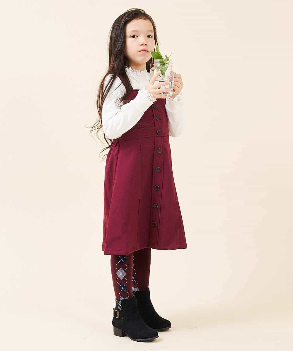 KGUAJ03012 a.v.v KIDS(アー・ヴェ・ヴェ) [KIDS]アーガイルタイツ パープル
