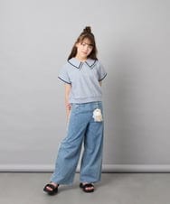 KGYAG30012 a.v.v KIDS(アー・ヴェ・ヴェ) [KIDS]【ギフト/キーホルダー】カワウソチャーム ライトブルー