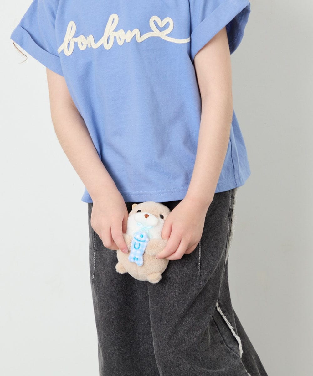 KGYAG30012 a.v.v KIDS(アー・ヴェ・ヴェ) [KIDS]【ギフト/キーホルダー】カワウソチャーム ライトブルー