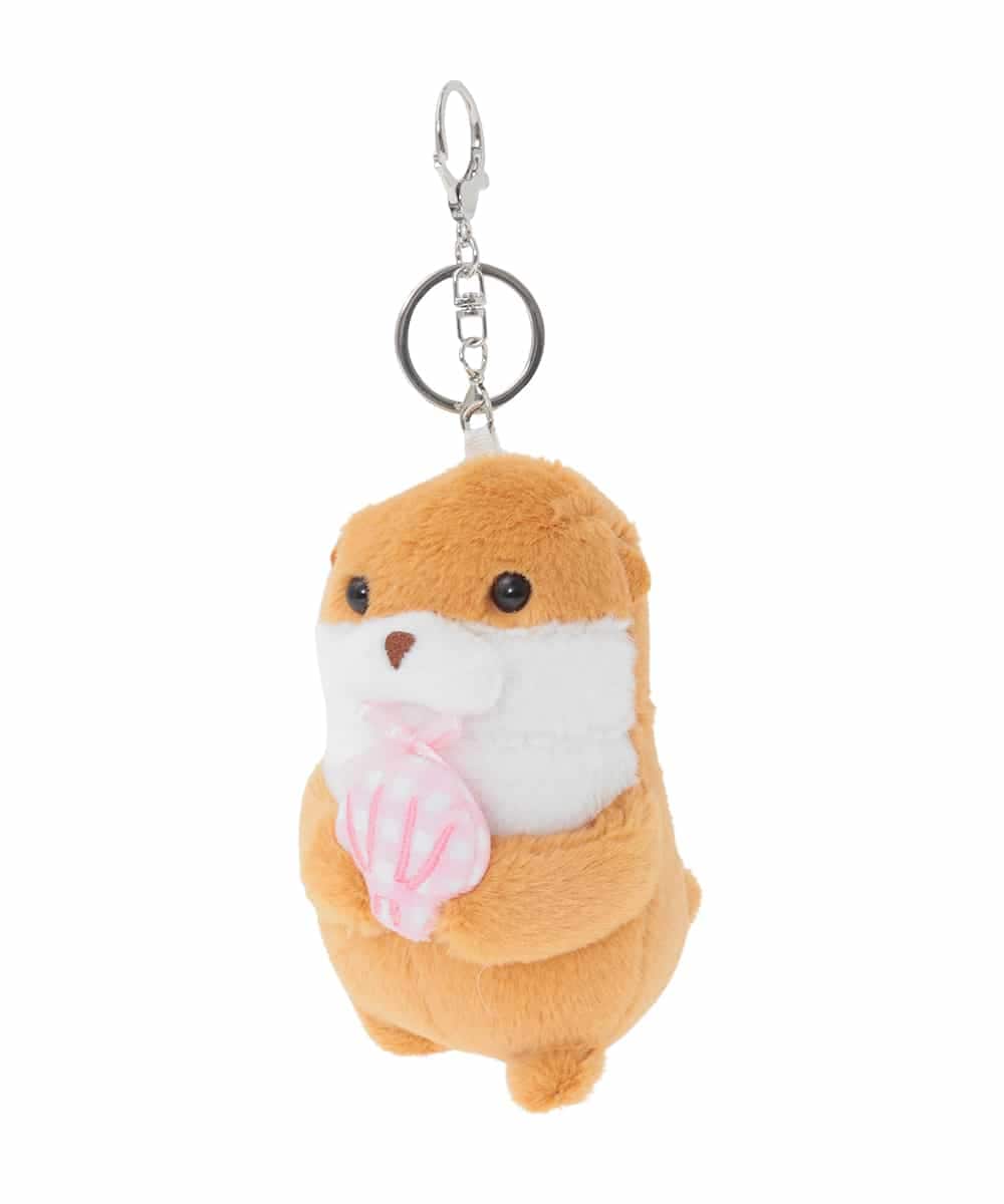 KGYAG30012 a.v.v KIDS(アー・ヴェ・ヴェ) [KIDS]【ギフト/キーホルダー】カワウソチャーム ピンク