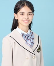 KGYBG01016 a.v.v KIDS(アー・ヴェ・ヴェ) [KIDS]【2027卒服】スクールリボン ライトブルー