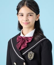 KGYBG01016 a.v.v KIDS(アー・ヴェ・ヴェ) [KIDS]【2027卒服】スクールリボン 赤無地