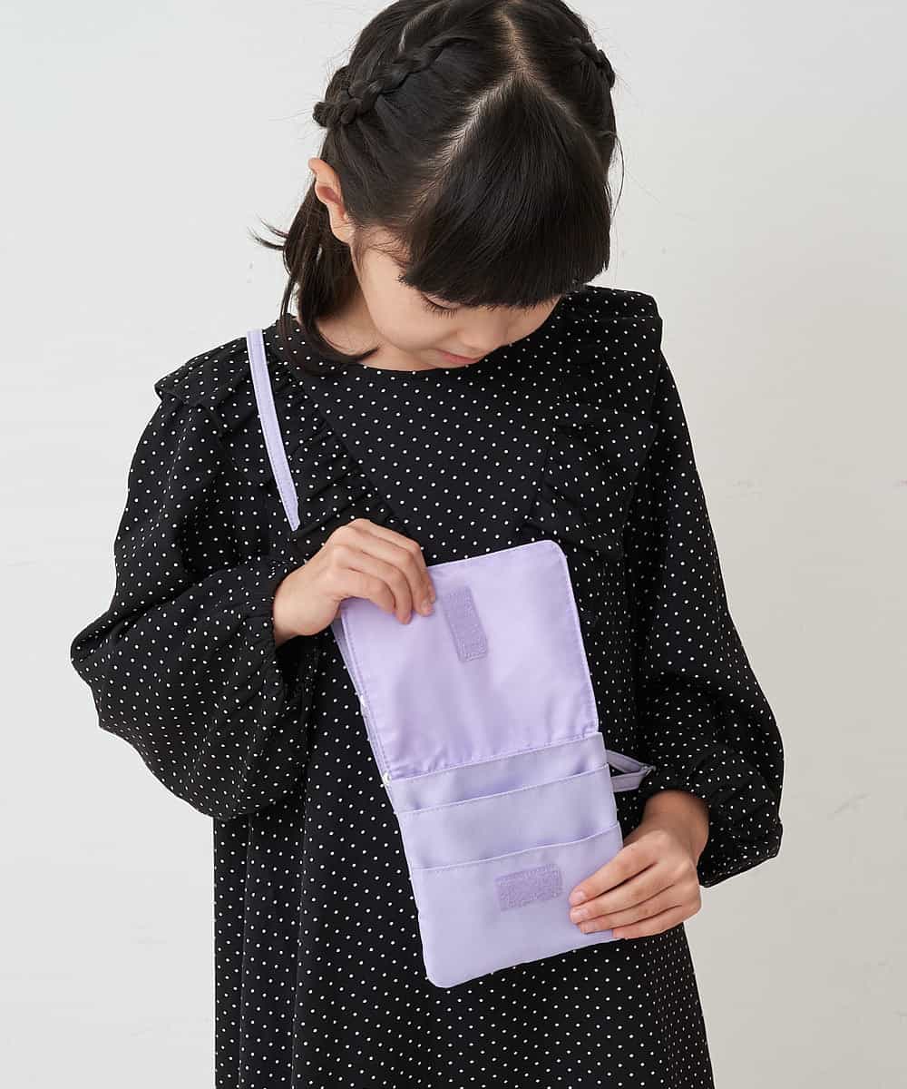 KGYCP30014 a.v.v KIDS(アー・ヴェ・ヴェ) [KIDS]リボンマルチポシェット ライトブルー