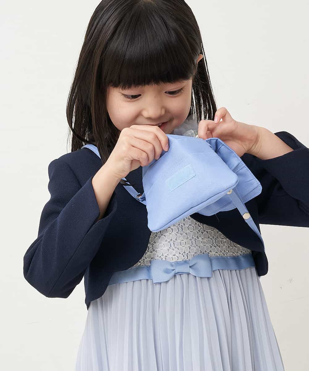 KGYCP30014 a.v.v KIDS(アー・ヴェ・ヴェ) [KIDS]リボンマルチポシェット ライトブルー