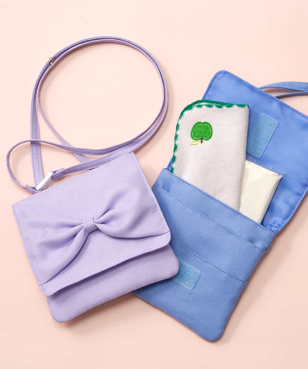 KGYCP30014 a.v.v KIDS(アー・ヴェ・ヴェ) [KIDS]リボンマルチポシェット ライトブルー