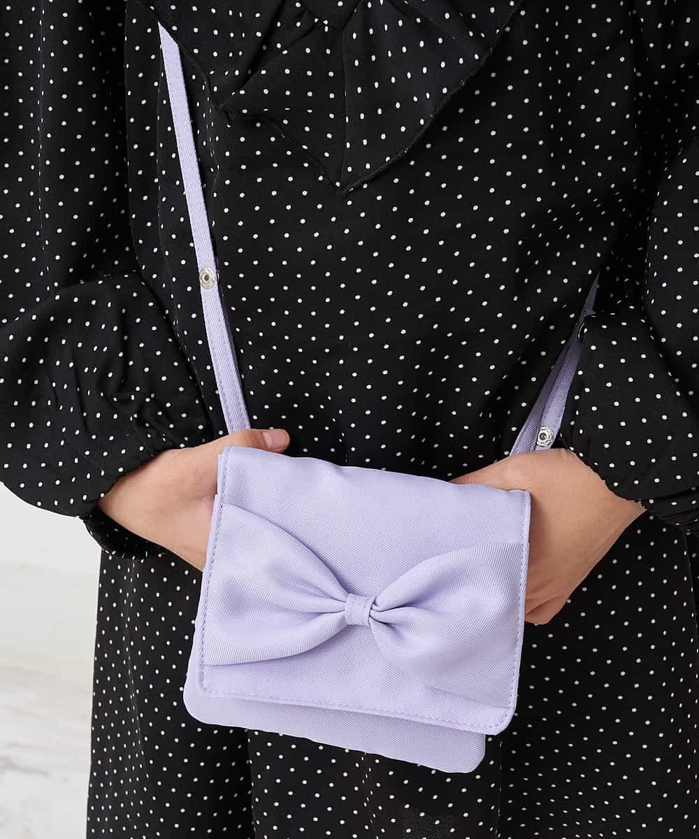 KGYCP30014 a.v.v KIDS(アー・ヴェ・ヴェ) [KIDS]リボンマルチポシェット ラベンダー