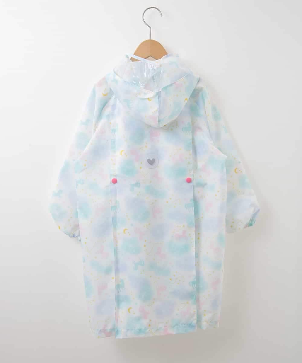 KGYJJ50034 a.v.v KIDS(アー・ヴェ・ヴェ) [KIDS]ｏｒａｎｇｅ　ｂｏｎｂｏｎユニコーンレインコート[WEB限定サイズ] ライトブルー