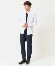 KHBEA01044 a.v.v MEN(アー・ヴェ・ヴェ) 【累計2万枚販売】エッフェル塔刺繡オックスボタンダウンシャツ ブルー