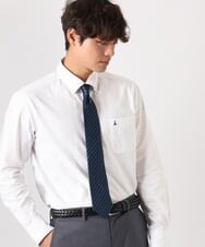 KHBEA01044 a.v.v MEN(アー・ヴェ・ヴェ) 【累計2万枚販売】エッフェル塔刺繡オックスボタンダウンシャツ ホワイト