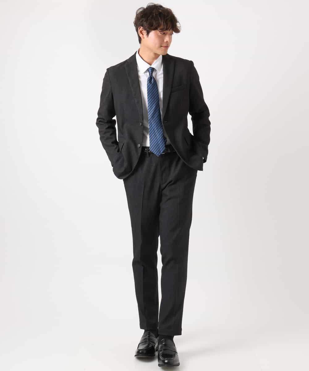 KHBEA01044 a.v.v MEN(アー・ヴェ・ヴェ) 【累計2万枚販売】エッフェル塔刺繡オックスボタンダウンシャツ ブルー
