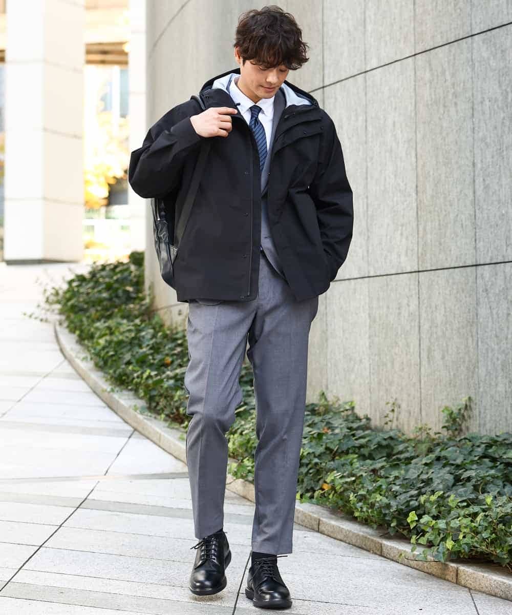 KHBEA01044 a.v.v MEN(アー・ヴェ・ヴェ) 【累計2万枚販売】エッフェル塔刺繡オックスボタンダウンシャツ ブルー