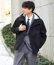KHBEA01044 a.v.v MEN(アー・ヴェ・ヴェ) 【累計2万枚販売】エッフェル塔刺繡オックスボタンダウンシャツ ブルー