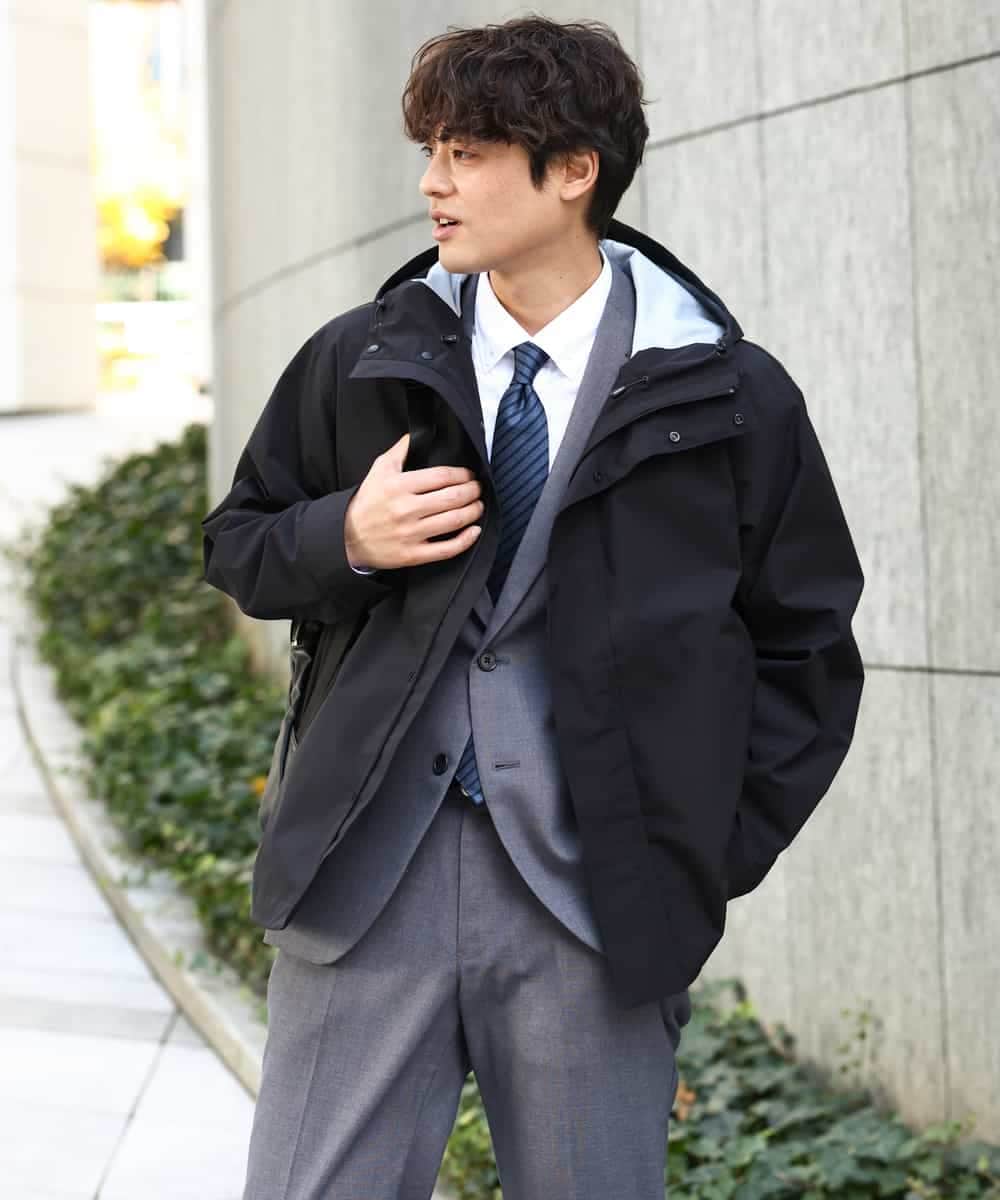 KHBEA01044 a.v.v MEN(アー・ヴェ・ヴェ) 【累計2万枚販売】エッフェル塔刺繡オックスボタンダウンシャツ ブルー