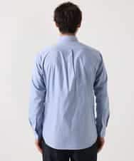 KHBEA01044 a.v.v MEN(アー・ヴェ・ヴェ) 【累計2万枚販売】エッフェル塔刺繡オックスボタンダウンシャツ ブルー