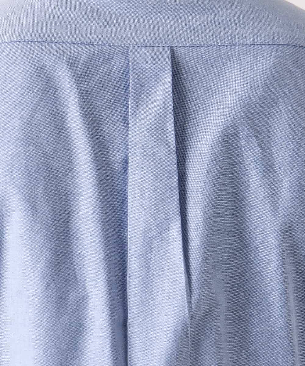 KHBEA01044 a.v.v MEN(アー・ヴェ・ヴェ) 【累計2万枚販売】エッフェル塔刺繡オックスボタンダウンシャツ ブルー