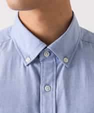 KHBEA01044 a.v.v MEN(アー・ヴェ・ヴェ) 【累計2万枚販売】エッフェル塔刺繡オックスボタンダウンシャツ ブルー