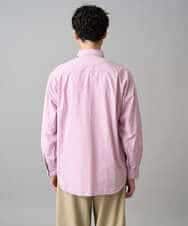 KHBED03064 a.v.v MEN(アー・ヴェ・ヴェ) 【洗濯機で洗える/毛玉になりにくい】ワイドストレッチストライプシャツ ブルー