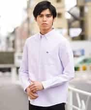 KHBEG01039 a.v.v MEN(アー・ヴェ・ヴェ) イージーケアオックスボタンダウンシャツ[WEB限定サイズ] ラベンダー