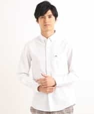 KHBEG01039 a.v.v MEN(アー・ヴェ・ヴェ) イージーケアオックスボタンダウンシャツ[WEB限定サイズ] ホワイト