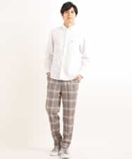 KHBEG01039 a.v.v MEN(アー・ヴェ・ヴェ) イージーケアオックスボタンダウンシャツ[WEB限定サイズ] ホワイト