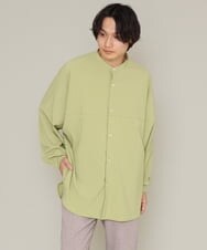 KHBES91059 a.v.v MEN(アー・ヴェ・ヴェ) ワンサイズドルマンシャツ オレンジ