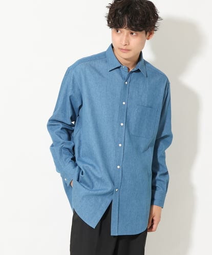 KHBEV06069  ワイドシルエットデニムシャツ
