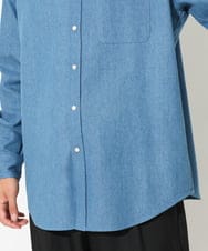KHBEV06069 a.v.v MEN(アー・ヴェ・ヴェ) ワイドシルエットデニムシャツ ライトブルー