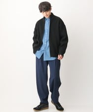 KHBEV06069 a.v.v MEN(アー・ヴェ・ヴェ) ワイドシルエットデニムシャツ ライトブルー