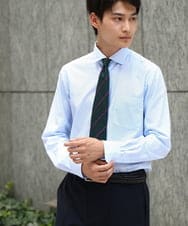 KHBEV81059 a.v.v MEN(アー・ヴェ・ヴェ) 【ビジネスシャツ】マイクロツイルカッタウェイシャツ ライトブルー
