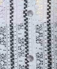 KHBFD11079 a.v.v MEN(アー・ヴェ・ヴェ) 【洗濯機で洗える】透かしストライプ ワイドシルエットシャツ ライトブルー