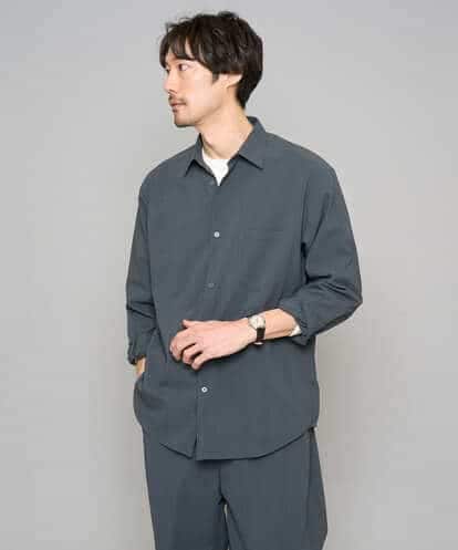 KHBFD17054 a.v.v MEN 【イージーケア/洗濯機で洗える/速乾/毛玉になりにくい/ストレッチ】リライトワイドシルエットシャツ