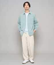 KHBFD17054 a.v.v MEN(アー・ヴェ・ヴェ) 【イージーケア/洗濯機で洗える/速乾/毛玉になりにくい/ストレッチ】リライトワイドシルエットシャツ ダークグレー