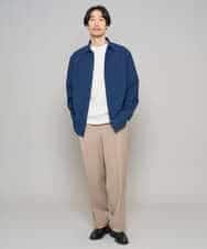 KHBFD17054 a.v.v MEN(アー・ヴェ・ヴェ) 【イージーケア/洗濯機で洗える/速乾/毛玉になりにくい/ストレッチ】リライトワイドシルエットシャツ ダークグレー