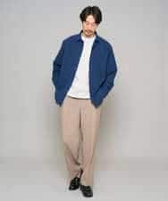 KHBFD17054 a.v.v MEN(アー・ヴェ・ヴェ) 【イージーケア/洗濯機で洗える/速乾/毛玉になりにくい/ストレッチ】リライトワイドシルエットシャツ ダークグレー