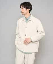 KHBFD17054 a.v.v MEN(アー・ヴェ・ヴェ) 【イージーケア/洗濯機で洗える/速乾/毛玉になりにくい/ストレッチ】リライトワイドシルエットシャツ ダークグレー