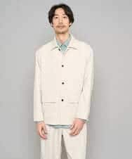 KHBFD17054 a.v.v MEN(アー・ヴェ・ヴェ) 【イージーケア/洗濯機で洗える/速乾/毛玉になりにくい/ストレッチ】リライトワイドシルエットシャツ ダークグレー