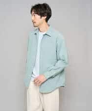 KHBFD17054 a.v.v MEN(アー・ヴェ・ヴェ) 【イージーケア/洗濯機で洗える/速乾/毛玉になりにくい/ストレッチ】リライトワイドシルエットシャツ ダークグレー